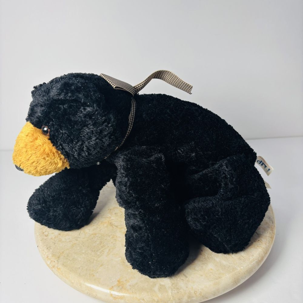 Mary‎ Meyer Flip Flops Plush Black Bear 1999 Floppy Weighted